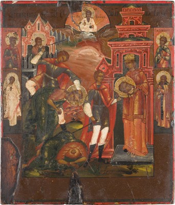 Picture KLEINE IKONE MIT DER ENTHAUPTUNG JOHANNES DES VORLÄUFERS