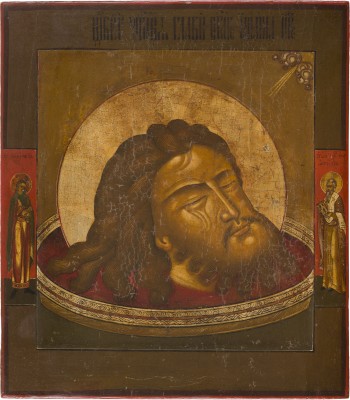 Bild GROSSE IKONE MIT DEM HAUPT JOHANNES DES VORLÄUFERS