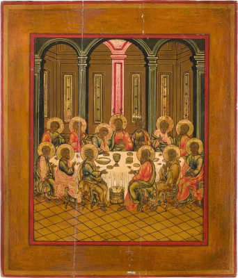 Picture SELTENE IKONE MIT DEM LETZTEN ABENDMAHL