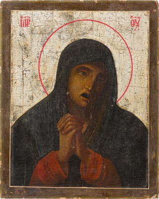 Bild IKONE MIT DER TRAUERNDEN GOTTESMUTTER