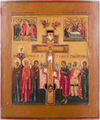 Picture GROSSE STAUROTHEK MIT DER KREUZIGUNG, DER HÖLLENFAHRT UND GRABLEGUNG CHRISTI