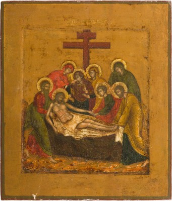 Picture IKONE MIT DER GRABLEGUNG CHRISTI