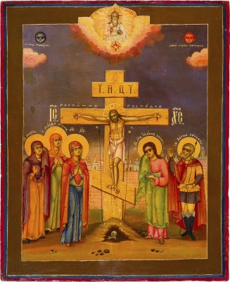 Picture GROSSFORMATIGE IKONE MIT DER KREUZIGUNG CHRISTI