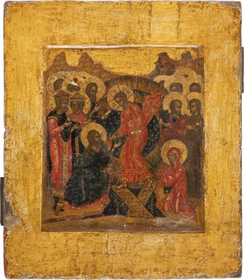 Picture GROSSE IKONE MIT DER HÖLLENFAHRT CHRISTI UND DER BEFREIUNG DER VORVÄTER AUS DEM HADES