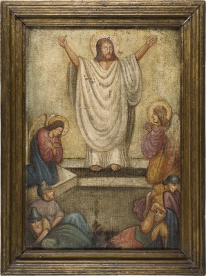 Bild GROSSFORMATIGE IKONE MIT DER AUFERSTEHUNG CHRISTI