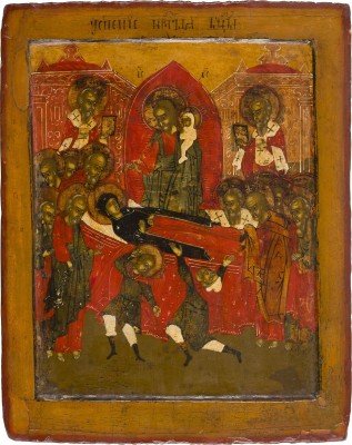 Bild KLEINE IKONE MIT DEM ENTSCHLAFEN DER GOTTESMUTTER