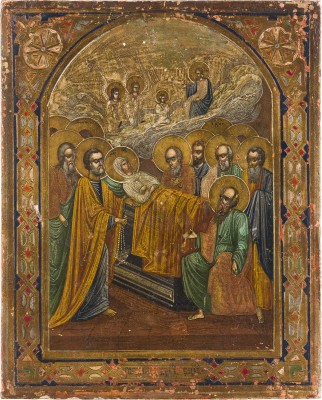 Bild KLEINE IKONE MIT DEM ENTSCHLAFEN DER GOTTESMUTTER