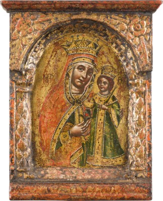 Picture FEINE IKONE MIT DER GOTTESMUTTER 'NIE VERWELKENDE BLUME'