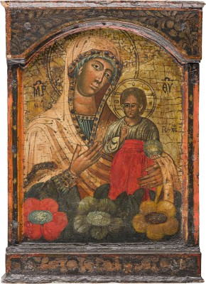 Bild MITTELTEIL EINES TRIPTYCHONS MIT DER GOTTESMUTTER