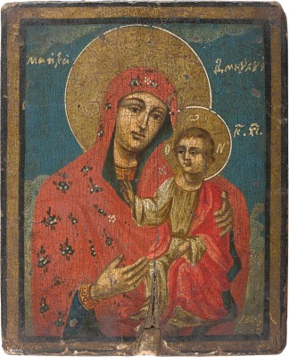Bild DATIERTE IKONE MIT DER GOTTESMUTTER HODEGETRIA