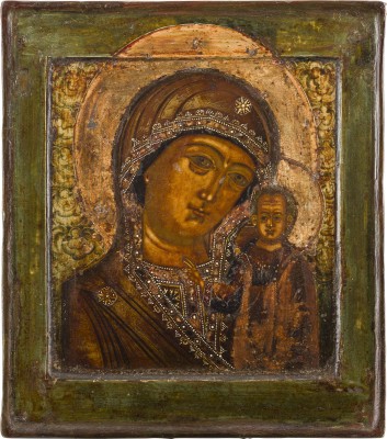 Picture SEHR FEINE IKONE MIT DER GOTTESMUTTER VON KASAN (KASANSKAJA)