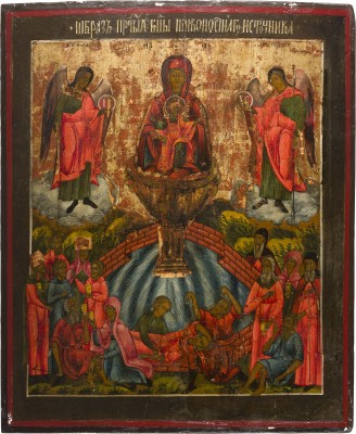 Picture GROSSFORMATIGE IKONE MIT DER GOTTESMUTTER 'LEBENSSPENDENDER QUELL'