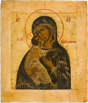 Bild IKONE MIT DER GOTTESMUTTER VON WLADIMIR (WLADIMIRSKAJA)