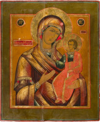 Bild GROSSFORMATIGE IKONE MIT DER GOTTESMUTTER 'IWERSKAJA'