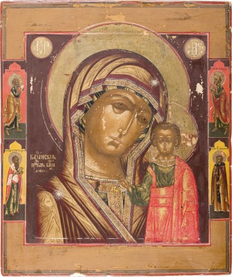 Bild FEINE IKONE MIT DER GOTTESMUTTER VON KASAN (KASANSKAJA)