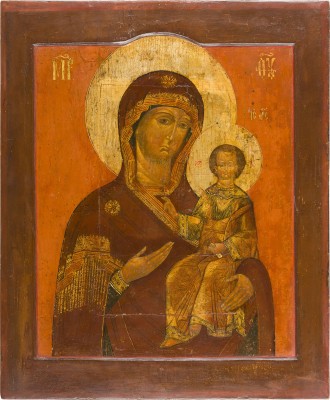 Bild GROSSFORMATIGE IKONE MIT DER GOTTESMUTTER VON SMOLENSK (SMOLENSKAJA)