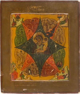 Bild IKONE MIT DER GOTTESMUTTER 'UNVERBRENNBARER DORNBUSCH'