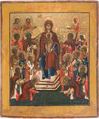 Bild IKONE MIT DER GOTTESMUTTER VOM KIEWER HÖHLENKLOSTER (PETSCHERSKAJA)