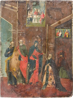 Picture IKONE MIT DEM ERSCHEINEN DER GOTTESMUTTER VOR DEM HEILIGEN SERGEJ VON RADONESCH