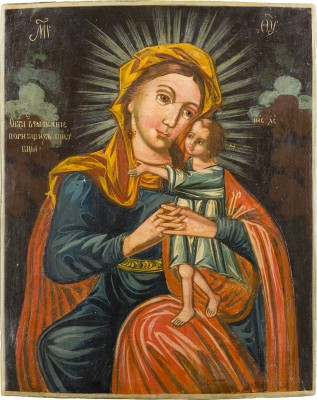Bild IKONE MIT DER GOTTESMUTTER 'AUFFINDEN DER VERLORENEN'