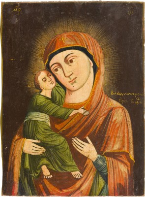 Bild KLEINE IKONE MIT DER GOTTESMUTTER VON WLADIMIR (WLADIMIRSKAJA)