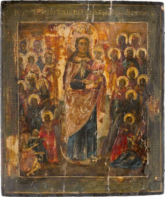 Bild IKONE MIT DER GOTTESMUTTER 'FREUDE ALLER LEIDENDEN'