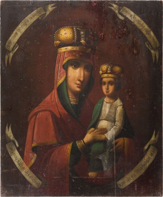 Bild GROSSFORMATIGE IKONE MIT DER GOTTESMUTTER 'BÜRGIN DER SÜNDER'