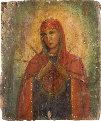 Bild IKONE MIT DER GOTTESMUTTER DER 'SIEBEN SCHMERZEN'