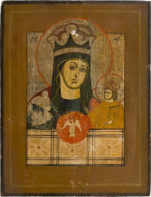 Bild KLEINE IKONE MIT DER GOTTESMUTTER VON TSCHENSTOCHAU (ERWEICHEN DER HARTEN HERZEN)