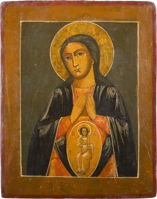 Picture IKONE MIT DER GOTTESMUTTER 'HELFERIN BEI GEBURTEN'