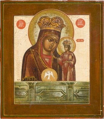 Bild IKONE MIT DER GOTTESMUTTER VON TSCHENSTOCHAU (ERWEICHEN DER HARTEN HERZEN)