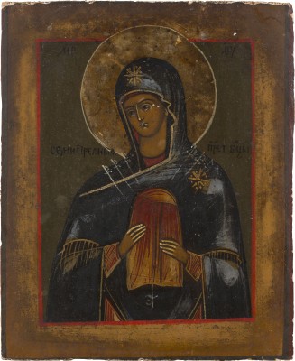 Bild KLEINE IKONE MIT DER GOTTESMUTTER DER 'SIEBEN SCHMERZEN'