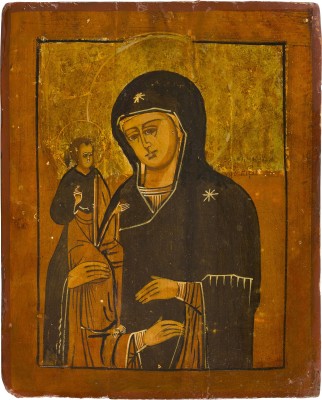 Bild IKONE MIT DER DREIHÄNDIGEN GOTTESMUTTER (TRICHEIROUSA)