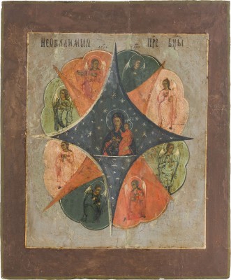 Bild GROSSE IKONE MIT DER GOTTESMUTTER 'UNVERBRENNBARER DORNBUSCH'