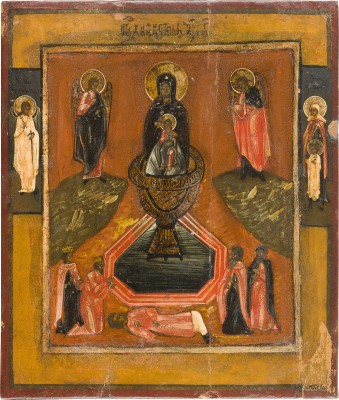 Picture IKONE MIT DER GOTTESMUTTER 'LEBENSSPENDENDE QUELLE'