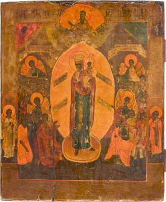 Bild IKONE MIT DER GOTTESMUTTER 'FREUDE ALLER LEIDENDEN'
