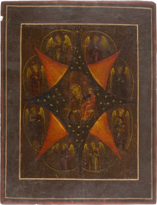 Bild IKONE MIT DER GOTTESMUTTER 'UNVERBRENNBARER DORNBUSCH'