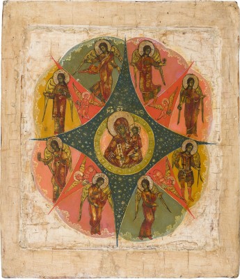 Bild IKONE MIT DER GOTTESMUTTER 'UNVERBRENNBARER DORNBUSCH'