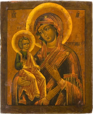 Bild GROSSE IKONE MIT DER DREIHÄNDIGEN GOTTESMUTTER (TRICHEIROUSA)