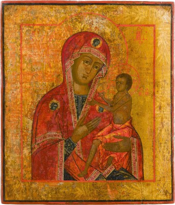 Picture IKONE MIT DER GOTTESMUTTER 'O VSEPETAJA MATI' (OH DU VON ALLEN GEPRIESENE MUTTER)