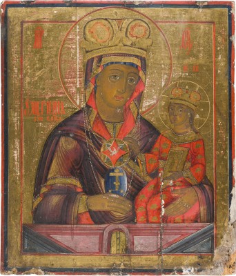 Bild IKONE MIT DER GOTTESMUTTER VON TSCHENSTOCHAU (ERWEICHEN DER HARTEN HERZEN)
