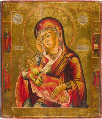 Bild IKONE MIT DER GOTTESMUTTER 'LINDERE MEINEN KUMMER'