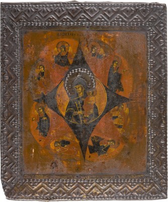 Picture IKONE MIT DER GOTTESMUTTER 'UNVERBRENNBARER DORNBUSCH' MIT BASMA