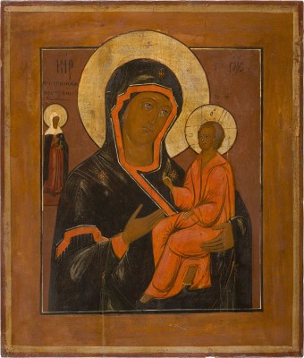 Bild GROSSFORMATIGE IKONE MIT DER GOTTESMUTTER VON TICHWIN (TICHWINSKAJA)