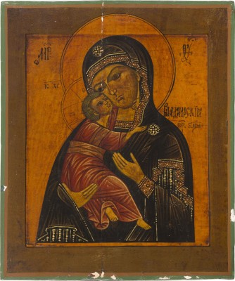 Bild IKONE MIT DER GOTTESMUTTER VON WLADIMIR (WLADIMIRSKAJA)