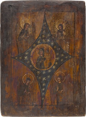 Picture IKONE MIT DER GOTTESMUTTER 'UNVERBRENNBARER DORNBUSCH'