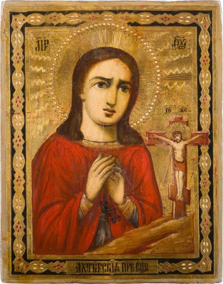 Bild KLEINE IKONE MIT DER GOTTESMUTTER 'ACHTYRSKAJA'