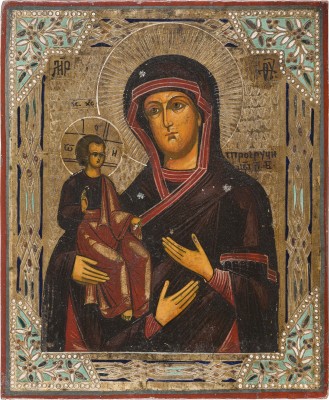 Bild IKONE MIT DER DREIHÄNDIGEN GOTTESMUTTER (TRICHEIROUSA)