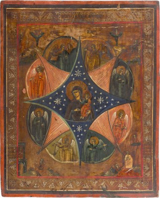 Picture GROSSE IKONE MIT DER GOTTESMUTTER 'UNVERBRENNBARER DORNBUSCH'