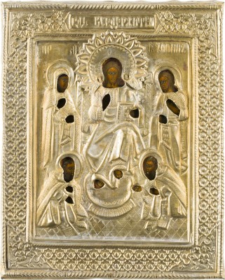 Bild KLEINE IKONE MIT DEESIS MIT OKLAD